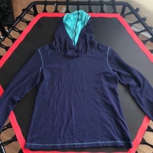 Columbia large hooded top navy